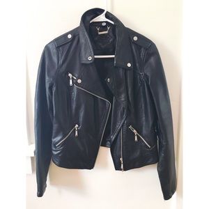 Faux leather jacket